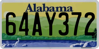 AL license plate 64AY372