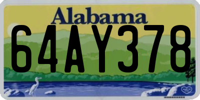 AL license plate 64AY378