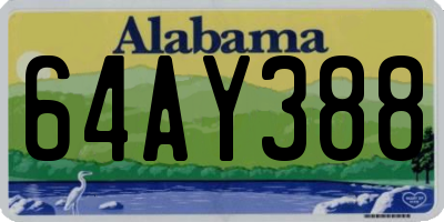 AL license plate 64AY388