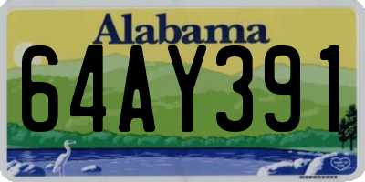 AL license plate 64AY391