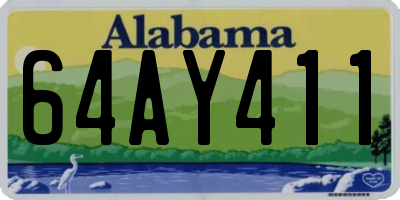 AL license plate 64AY411