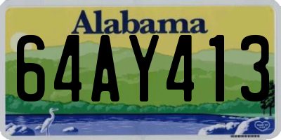 AL license plate 64AY413