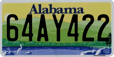 AL license plate 64AY422