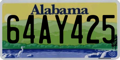 AL license plate 64AY425