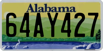 AL license plate 64AY427