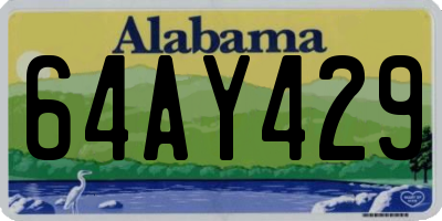 AL license plate 64AY429