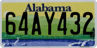 AL license plate 64AY432