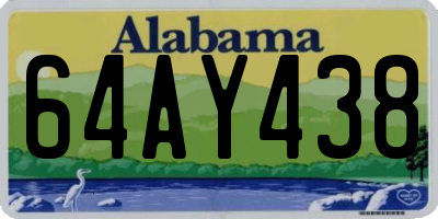 AL license plate 64AY438