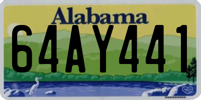AL license plate 64AY441