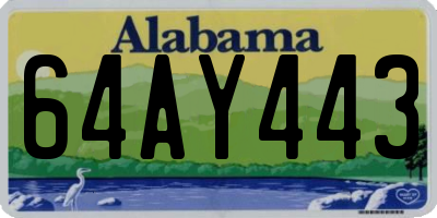 AL license plate 64AY443