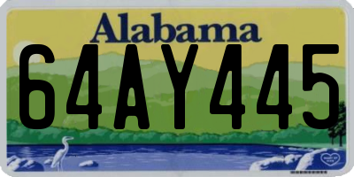 AL license plate 64AY445