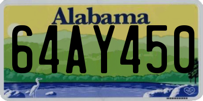AL license plate 64AY450