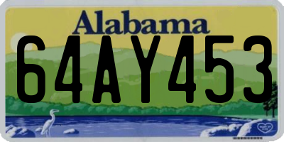 AL license plate 64AY453