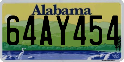 AL license plate 64AY454