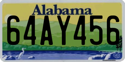 AL license plate 64AY456