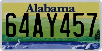 AL license plate 64AY457
