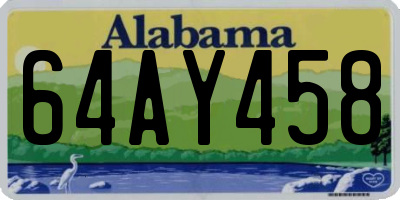 AL license plate 64AY458