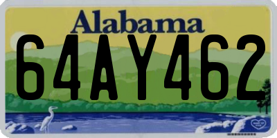 AL license plate 64AY462