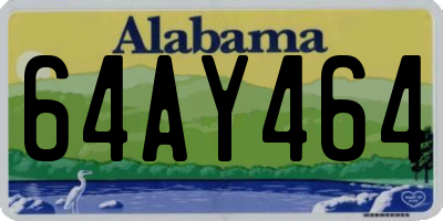 AL license plate 64AY464