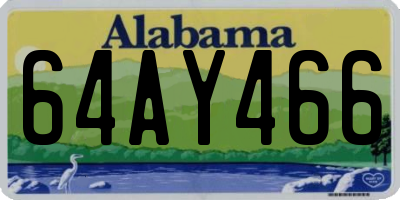 AL license plate 64AY466