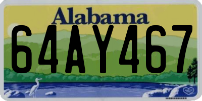 AL license plate 64AY467