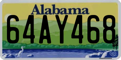 AL license plate 64AY468