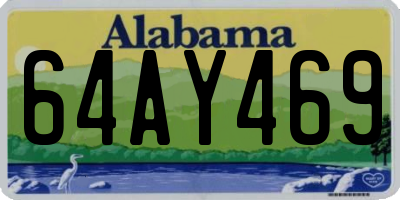 AL license plate 64AY469