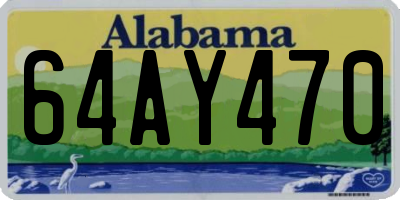 AL license plate 64AY470