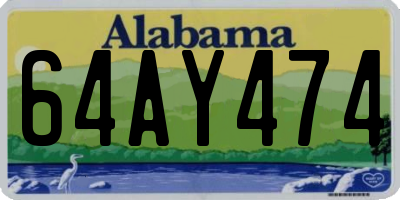 AL license plate 64AY474