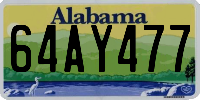 AL license plate 64AY477