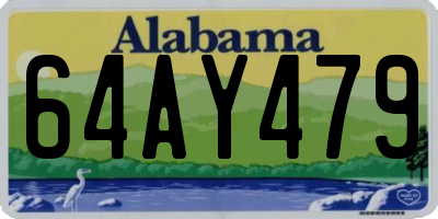 AL license plate 64AY479