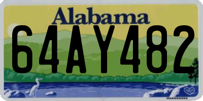 AL license plate 64AY482
