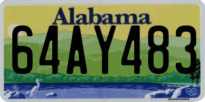 AL license plate 64AY483