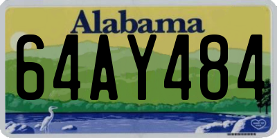 AL license plate 64AY484