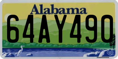 AL license plate 64AY490
