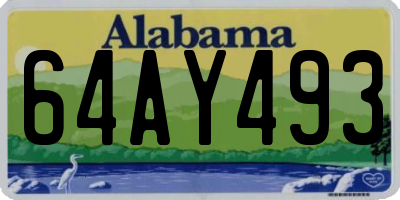 AL license plate 64AY493