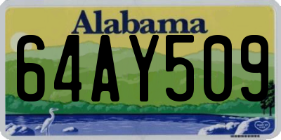 AL license plate 64AY509