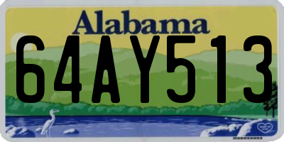 AL license plate 64AY513