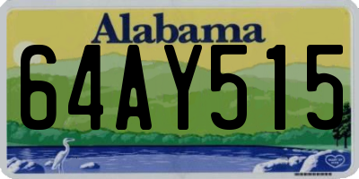 AL license plate 64AY515