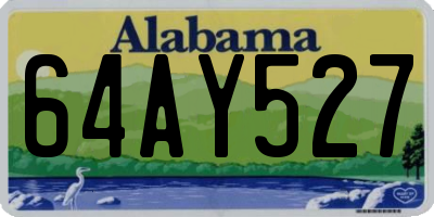 AL license plate 64AY527