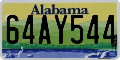 AL license plate 64AY544