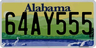 AL license plate 64AY555