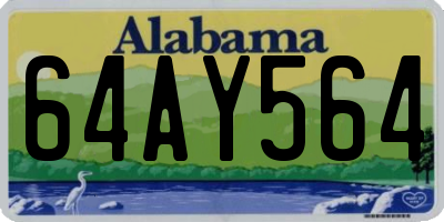 AL license plate 64AY564