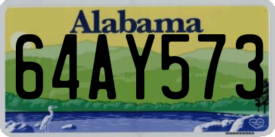 AL license plate 64AY573
