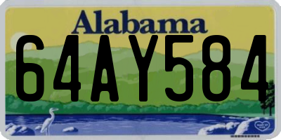 AL license plate 64AY584