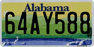AL license plate 64AY588