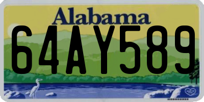 AL license plate 64AY589