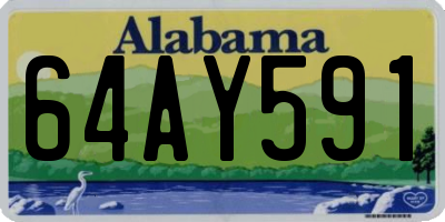 AL license plate 64AY591