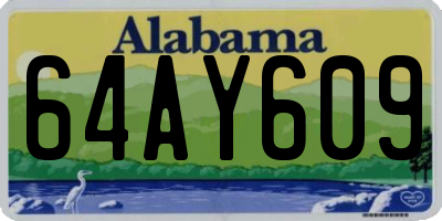 AL license plate 64AY609