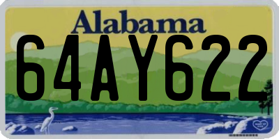 AL license plate 64AY622
